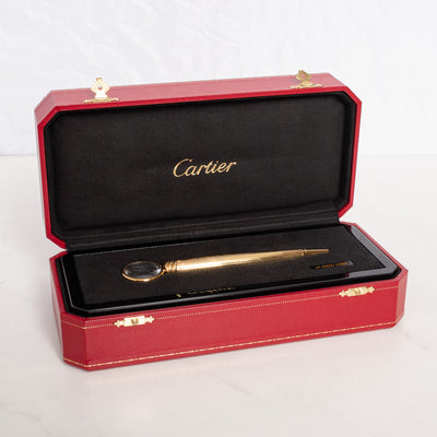 Cartier Limited Edition Gold Plated Magnifying Glass Ballpoint Pen Packaging