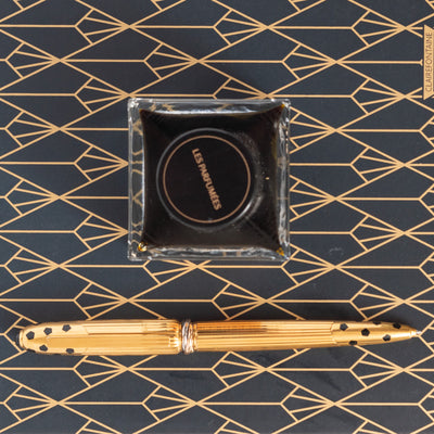 Cartier Panthere Trinity Rings Gold Ballpoint Pen pinstripe