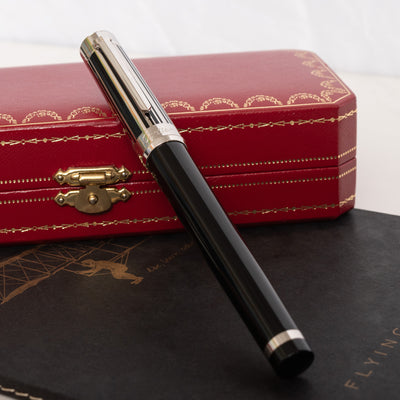 Cartier Pasha Platinum Barcode Rollerball Pen - Preowned Capped