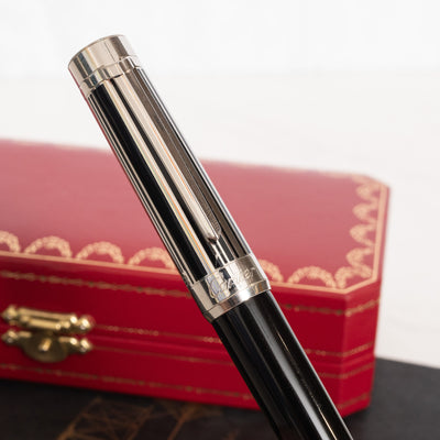 Cartier Pasha Platinum Barcode Rollerball Pen - Preowned Clip