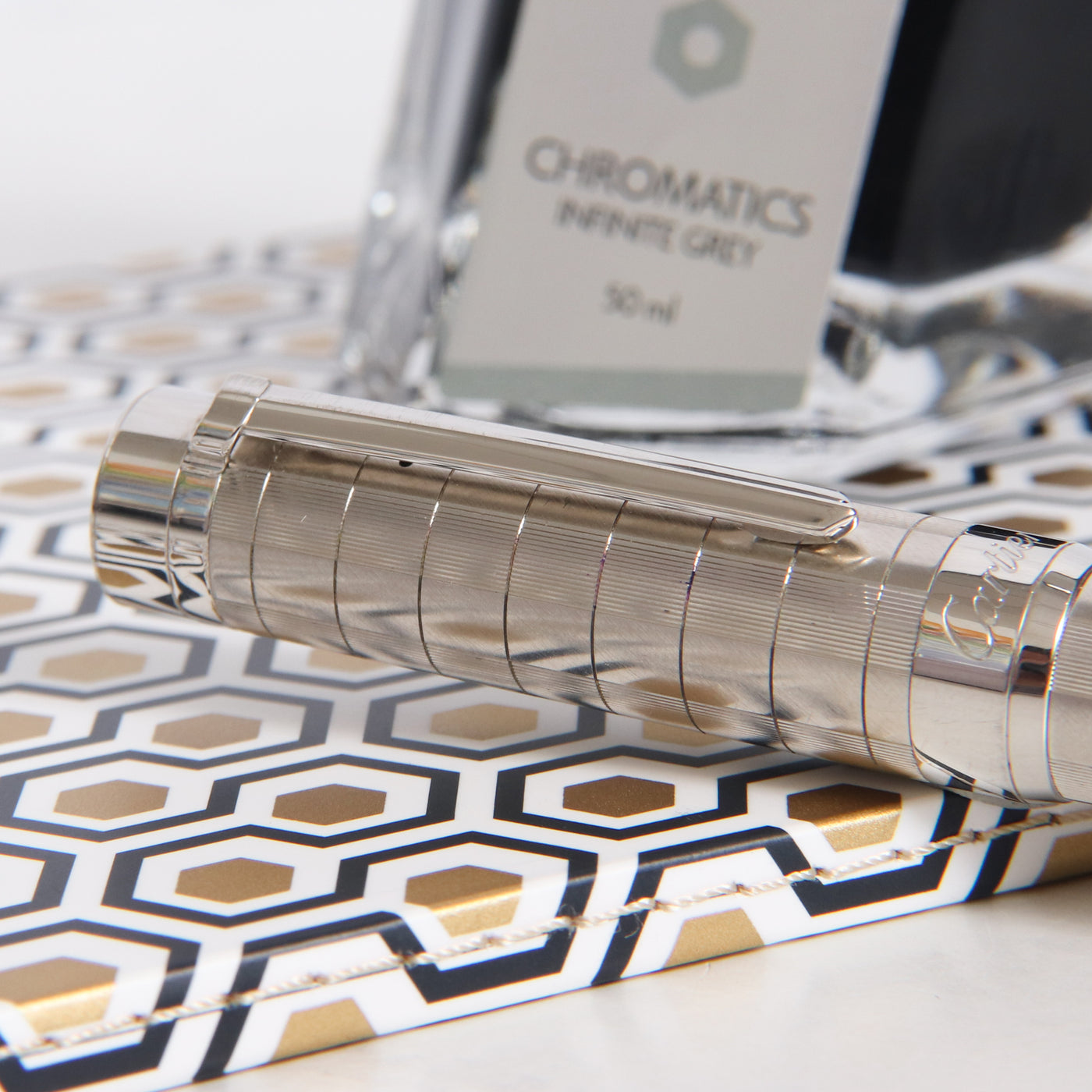 Cartier Pasha de Platinum Rollerball Pen - Preowned Clip