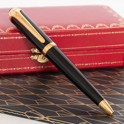Cartier Roadster Black & Gold Ballpoint Pen