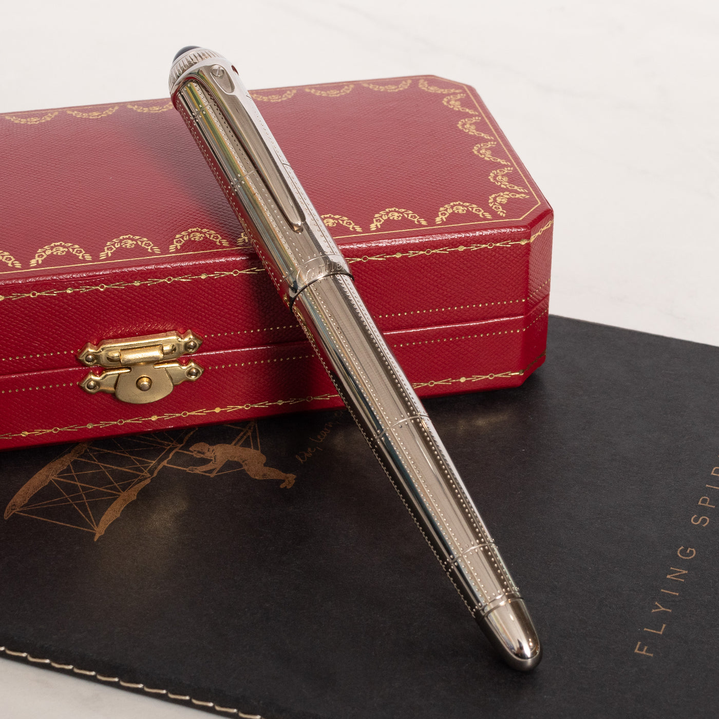 Cartier Roadster Transatlantique Rivets Decor Fountain Pen - Preowned Capped