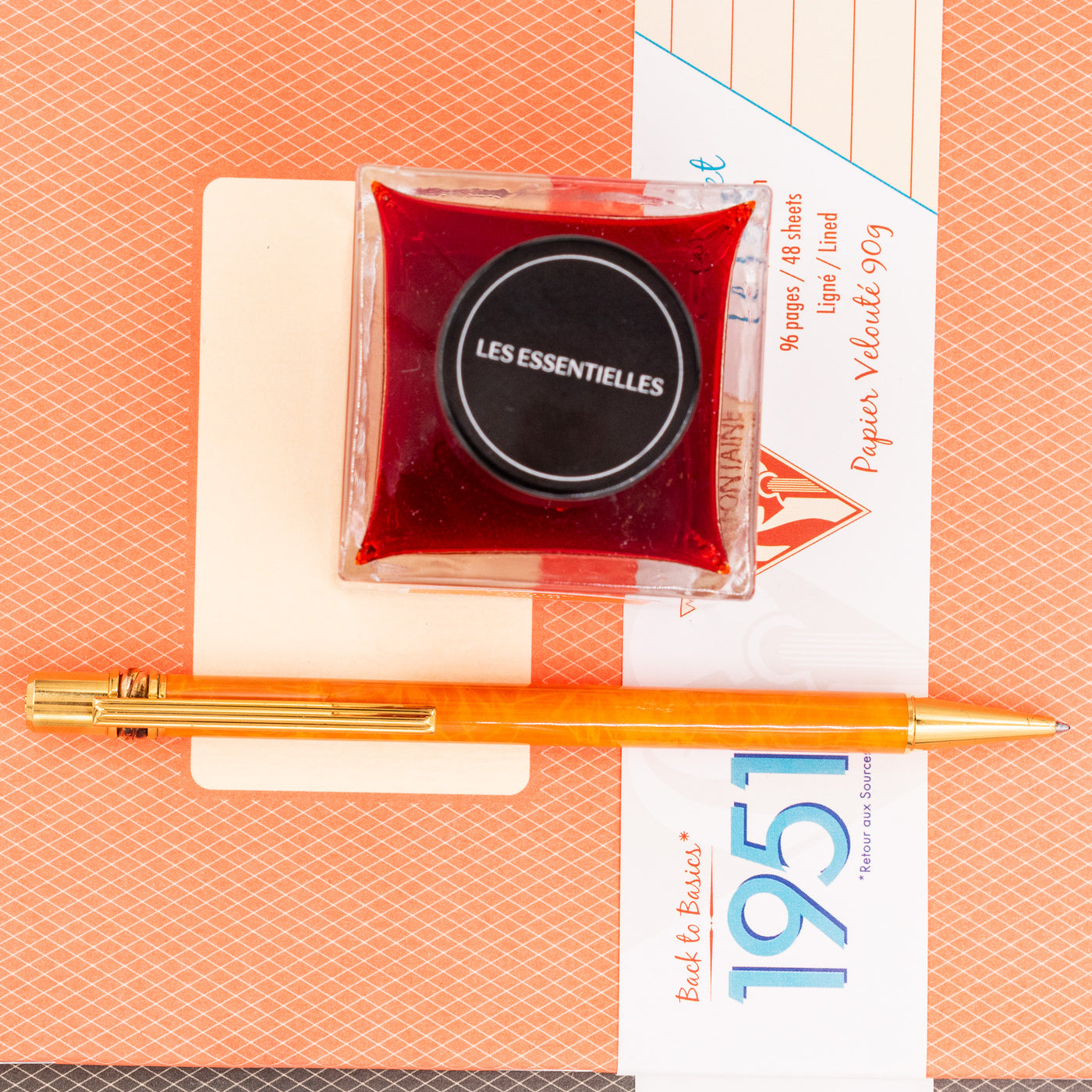 Cartier Trinity Orange Ballpoint Pen New