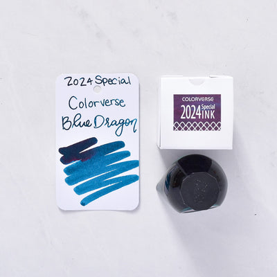 Colorverse 2024 Blue Dragon Standard Ink Bottle blue sheening