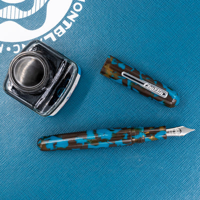Conklin All American Southwest Turquoise Fountain Pen silver trim