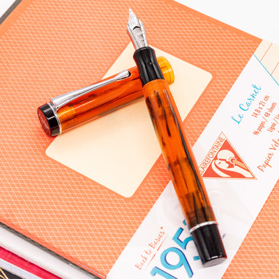 Conklin Duragraph Amber Fountain Pen brown