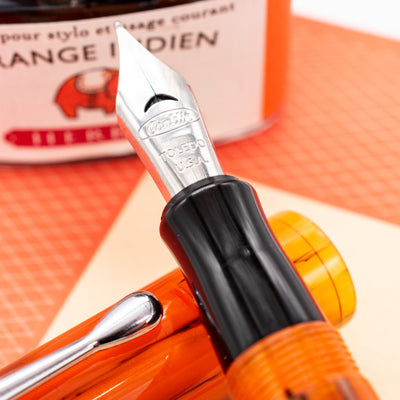 Conklin Duragraph Amber Fountain Pen stainless steel nib