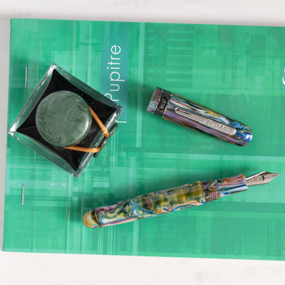 Conklin 1898 Misto Green Fountain Pen swirled resin