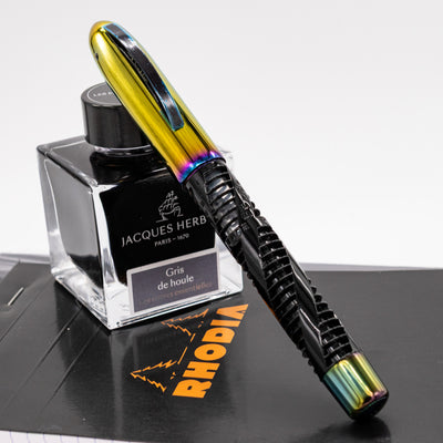 Conklin Nozac Futura Rainbow Fountain Pen capped