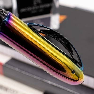 Conklin Nozac Futura Rainbow Fountain Pen clip