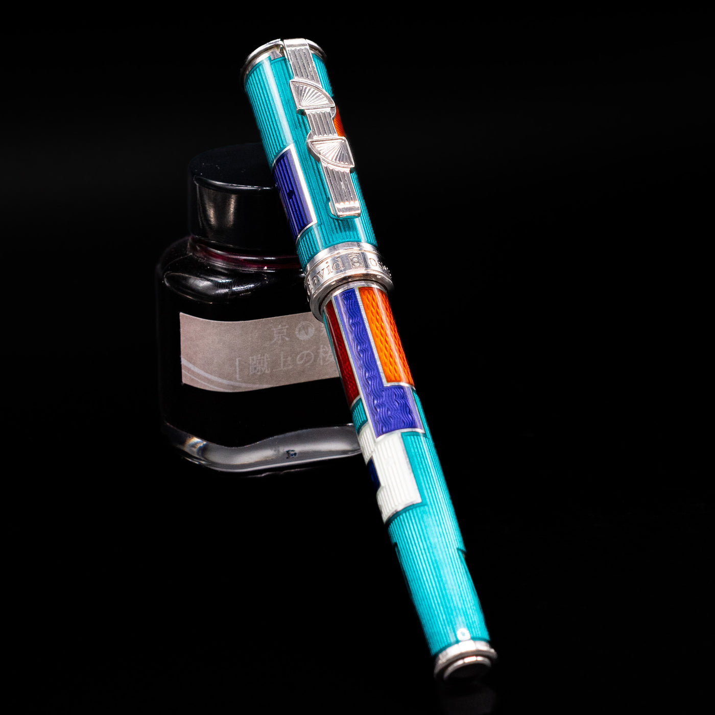 David Oscarson 15th Anniversary Art Deco Fountain Pen - Teal – Truphae