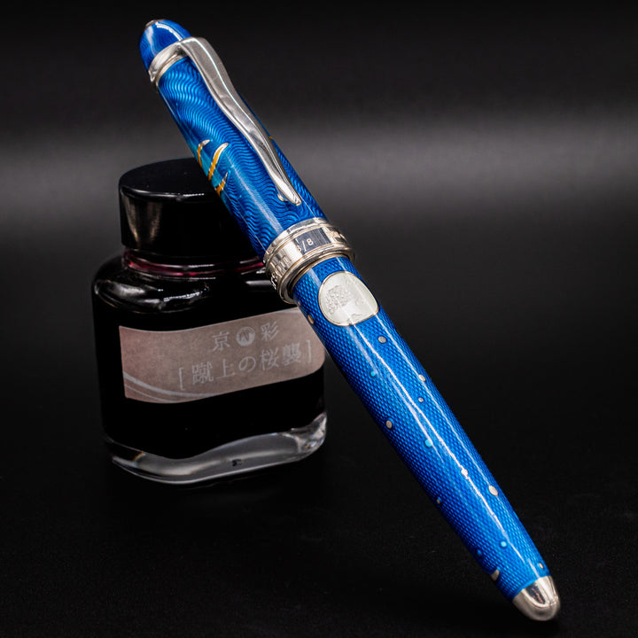 David Oscarson Celestial Fountain Pen - Sky Blue | 18k Nib – Truphae