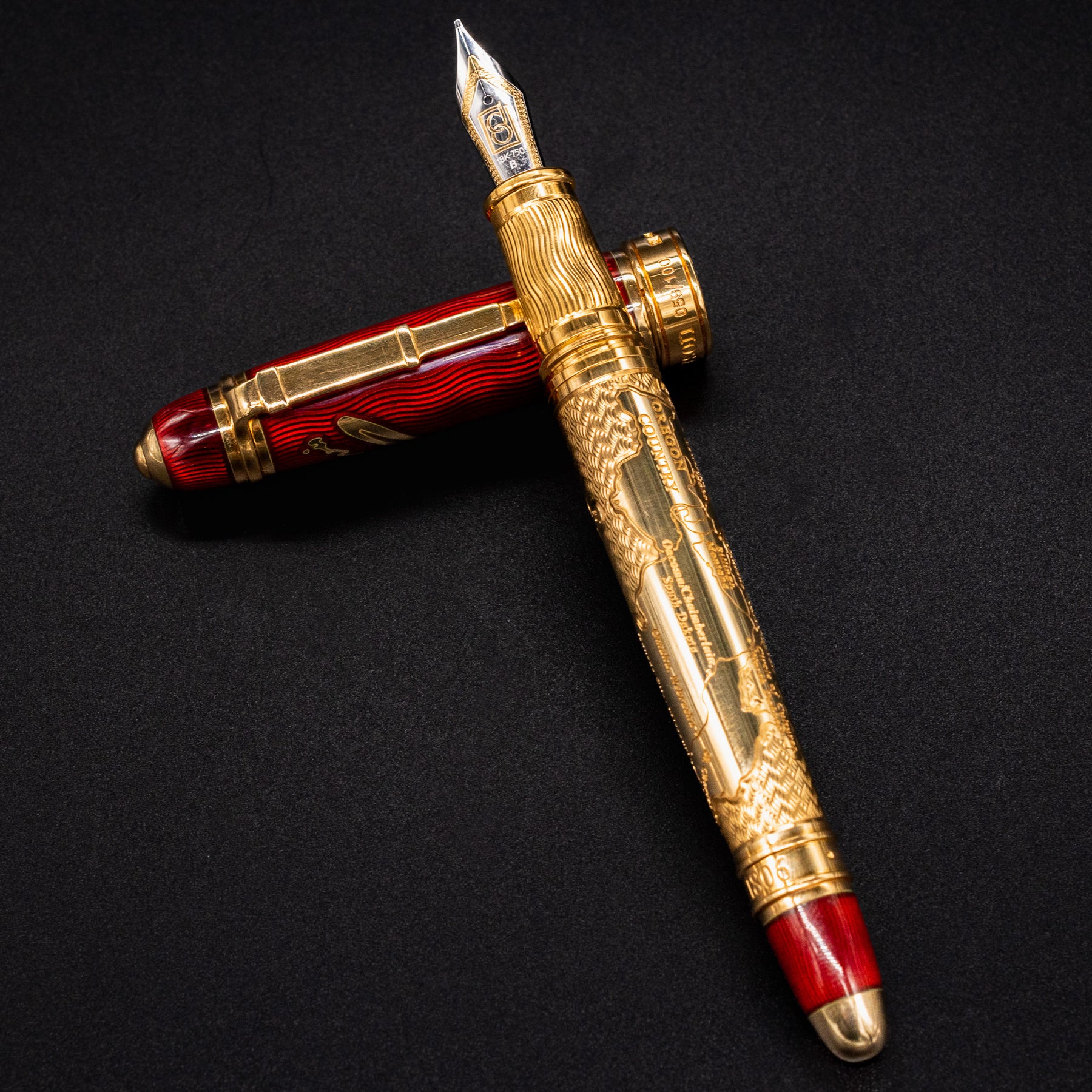 Meriwether Ruby David Oscarson Meriwether Lewis Fountain Pen - Ruby Red – Truphae
