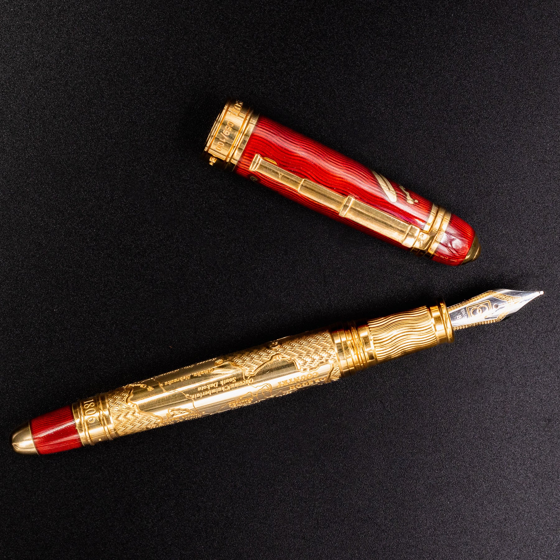 Meriwether Ruby David Oscarson Meriwether Lewis Fountain Pen - Ruby Red – Truphae