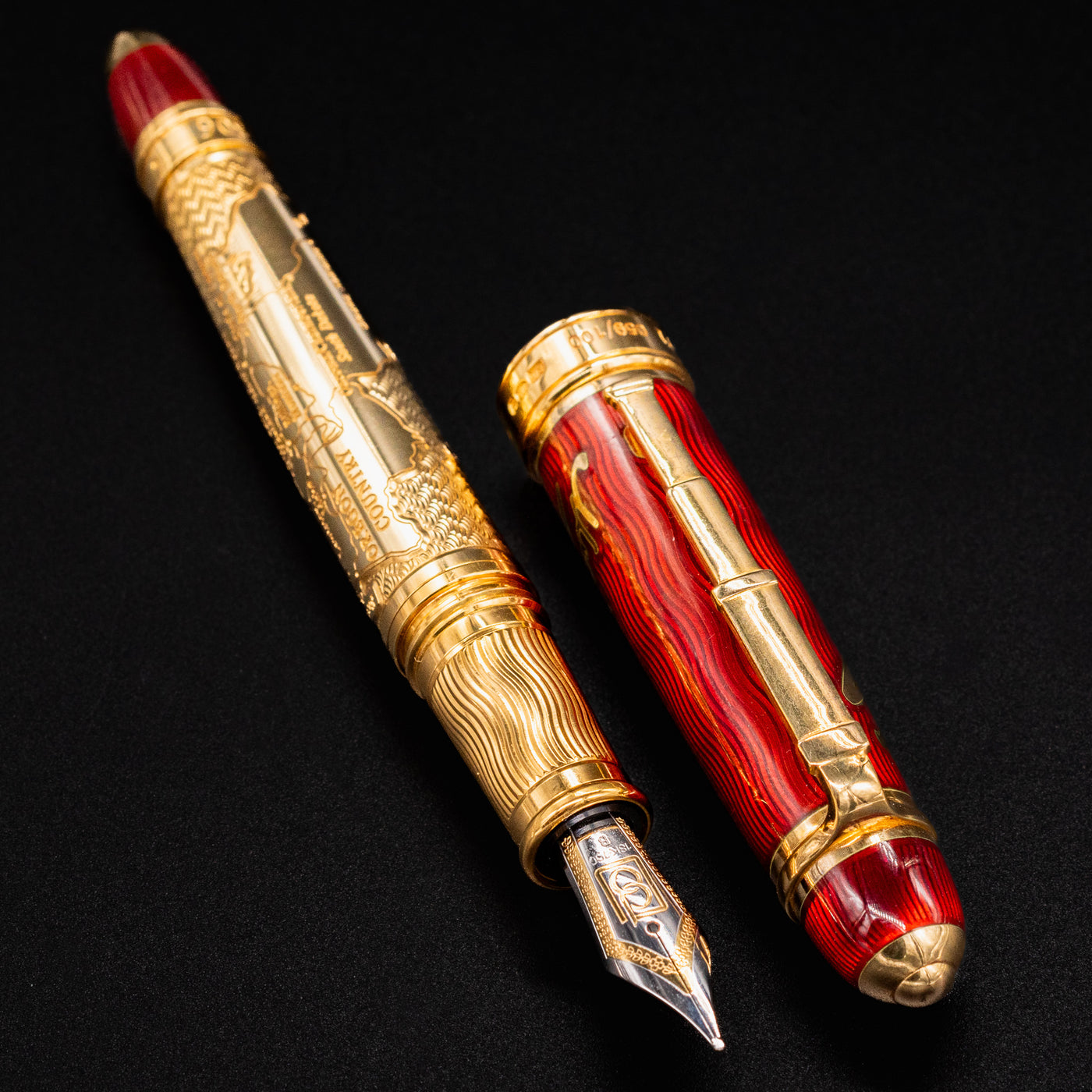 Meriwether Ruby David Oscarson Meriwether Lewis Fountain Pen - Ruby Red – Truphae
