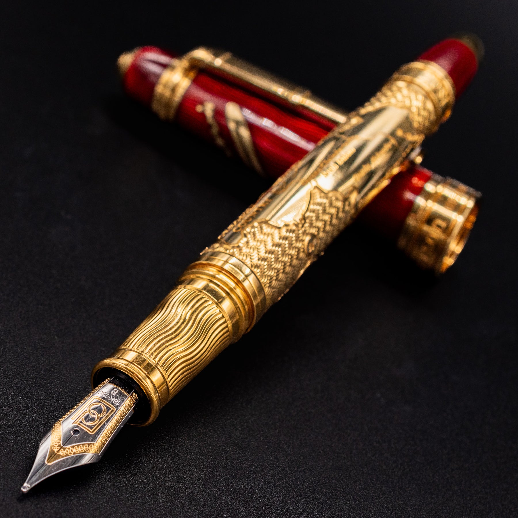 Meriwether Ruby David Oscarson Meriwether Lewis Fountain Pen - Ruby Red – Truphae