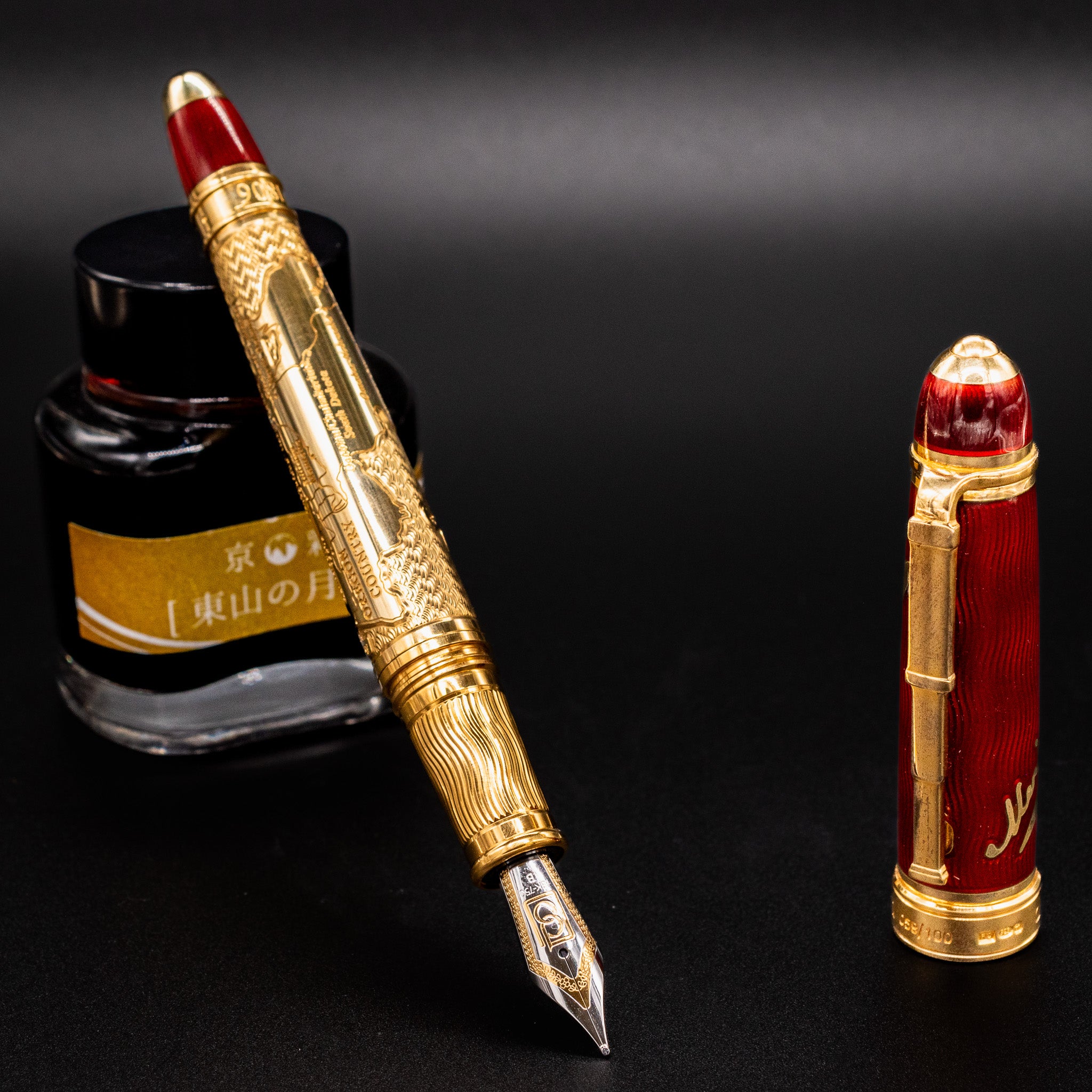 Meriwether Ruby David Oscarson Meriwether Lewis Ruby Red Fountain Pen – Truphae