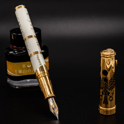 David Oscarson Rosetta Stone Fountain Pen - White
