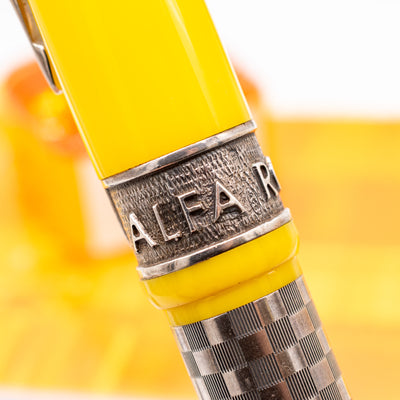 Delta Alfa Romeo Yellow Rollerball Pen engraving