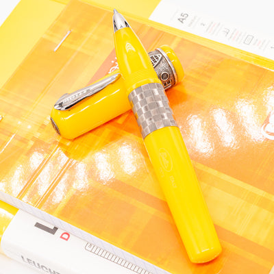 Delta Alfa Romeo Yellow Rollerball Pen sterling silver