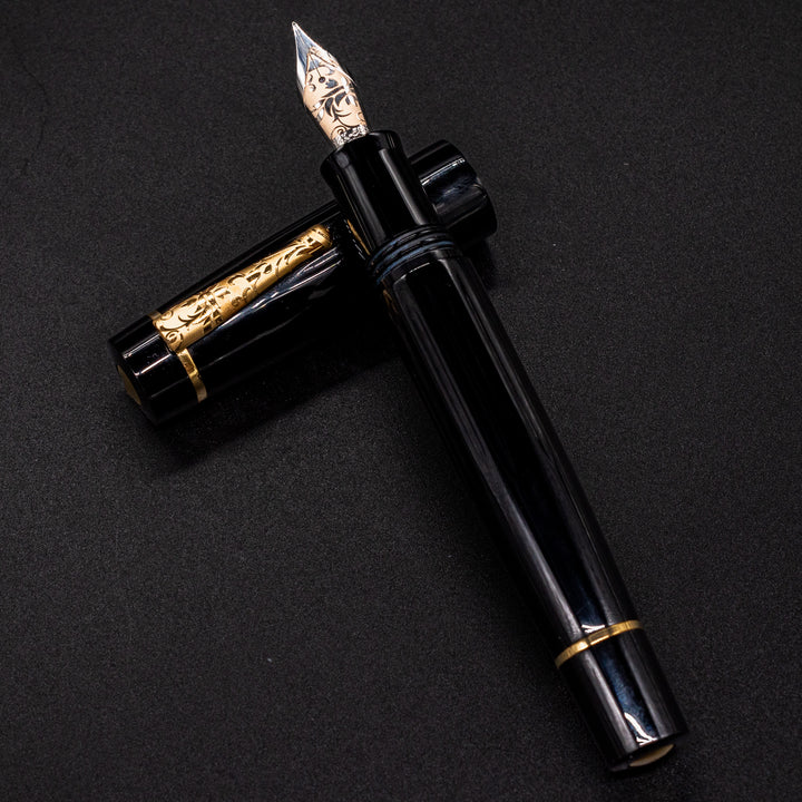 Delta Bio+16 Nera Fountain Pen 14k Gold Nib | Piston-Fill – Truphae