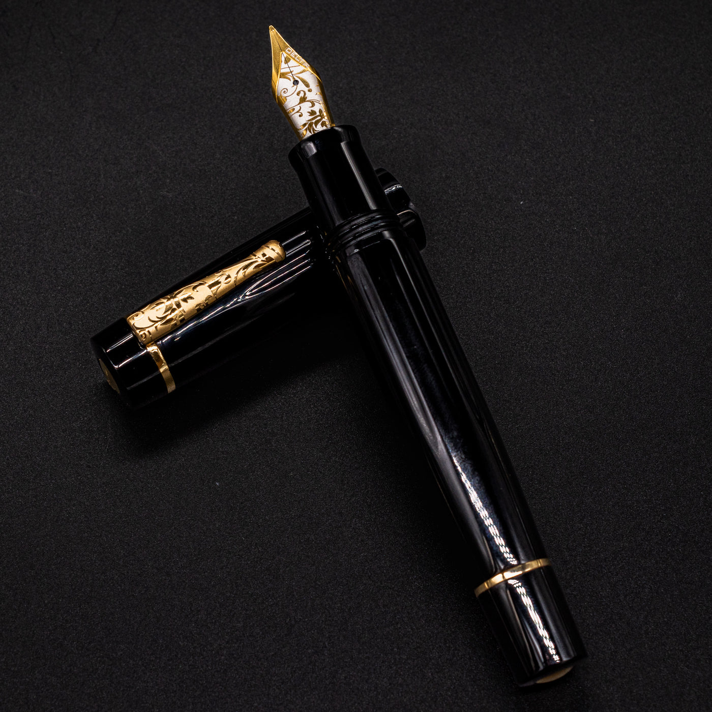 Delta Bio+16 Nera Fountain Pen - Stainless Steel Nib black