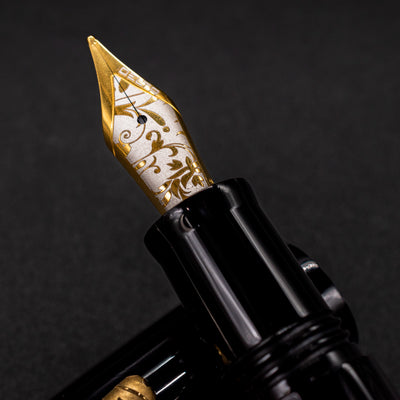 Delta Bio+16 Nera Fountain Pen - Stainless Steel Nib engraved