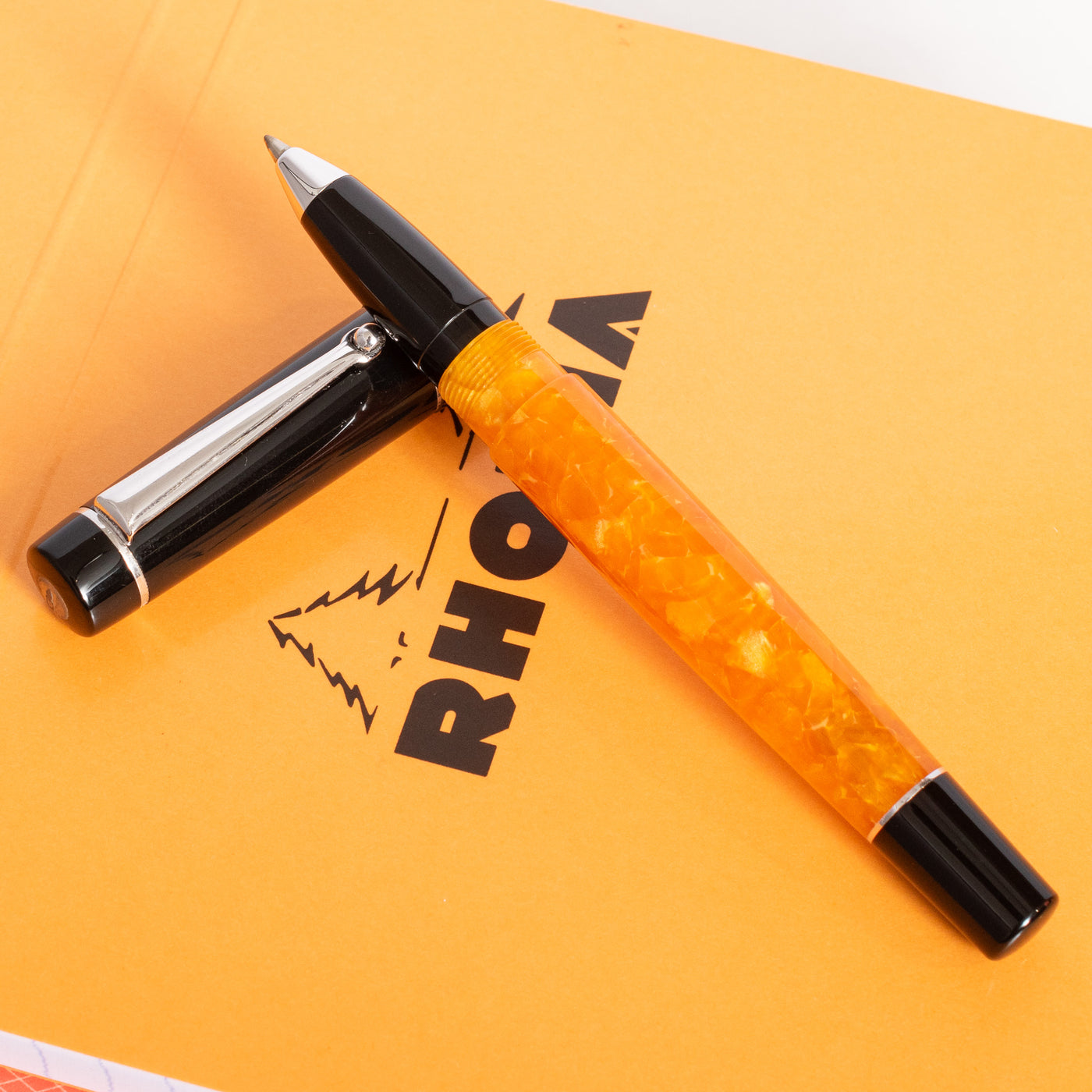 Delta Dolce Vita Original Slim Rollerball Pen orange black