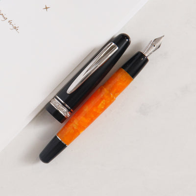 Delta Dolcevita Zen Fountain Pen - Preowned Orange and Black