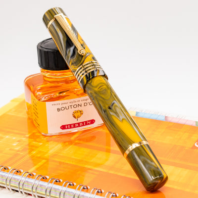 Delta Neo Gallery Fountain Pen - Marigold capped