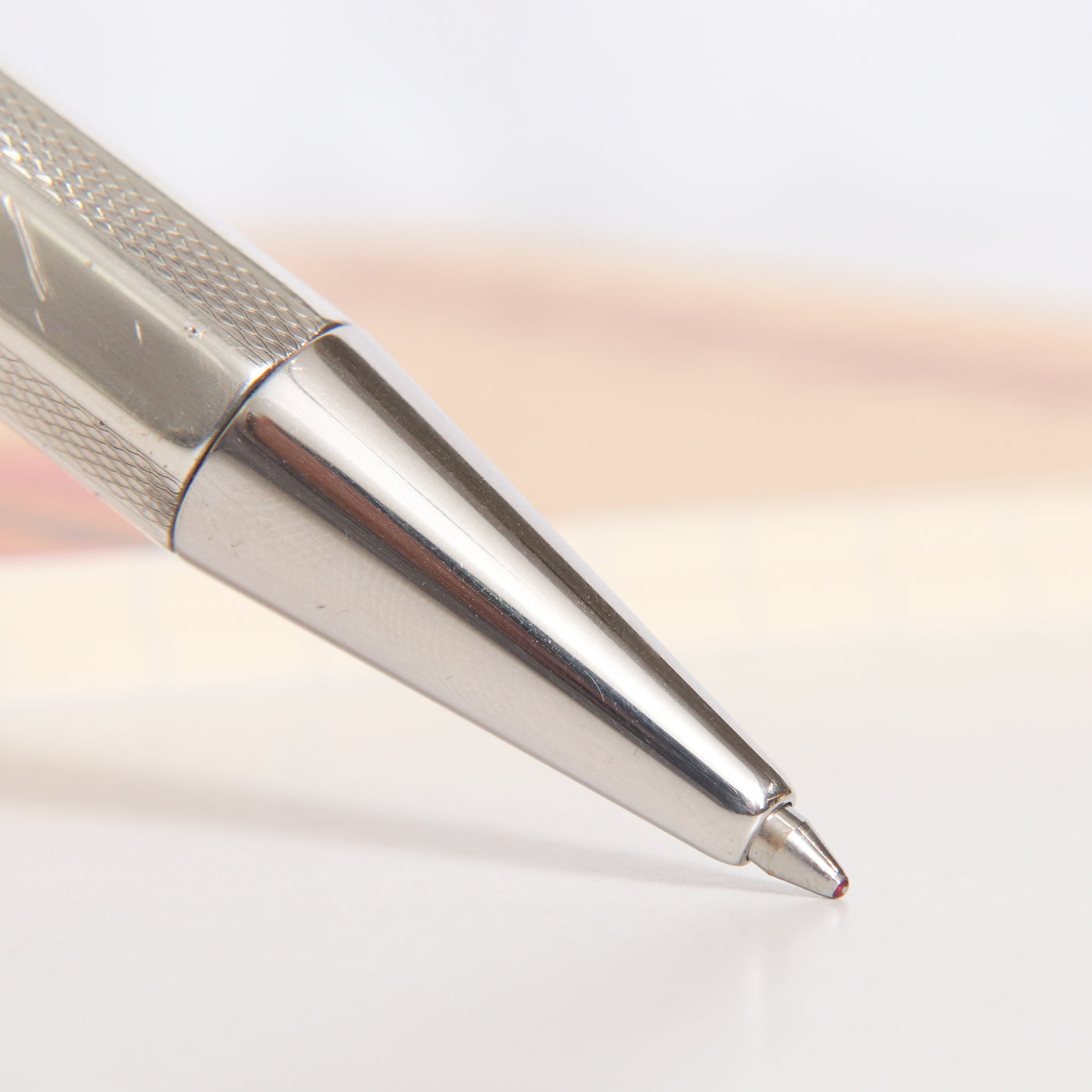Delta Profili Red & Sterling Silver Ballpoint Pen - Preowned Tip