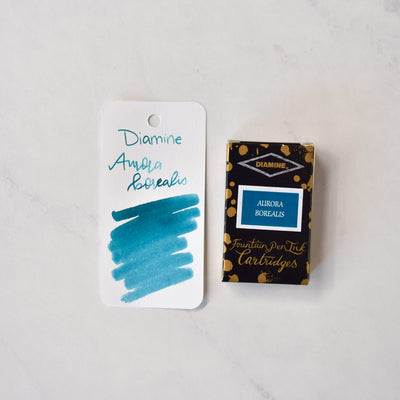 Diamine Aurora Borealis Ink Cartridges - Pack of 18