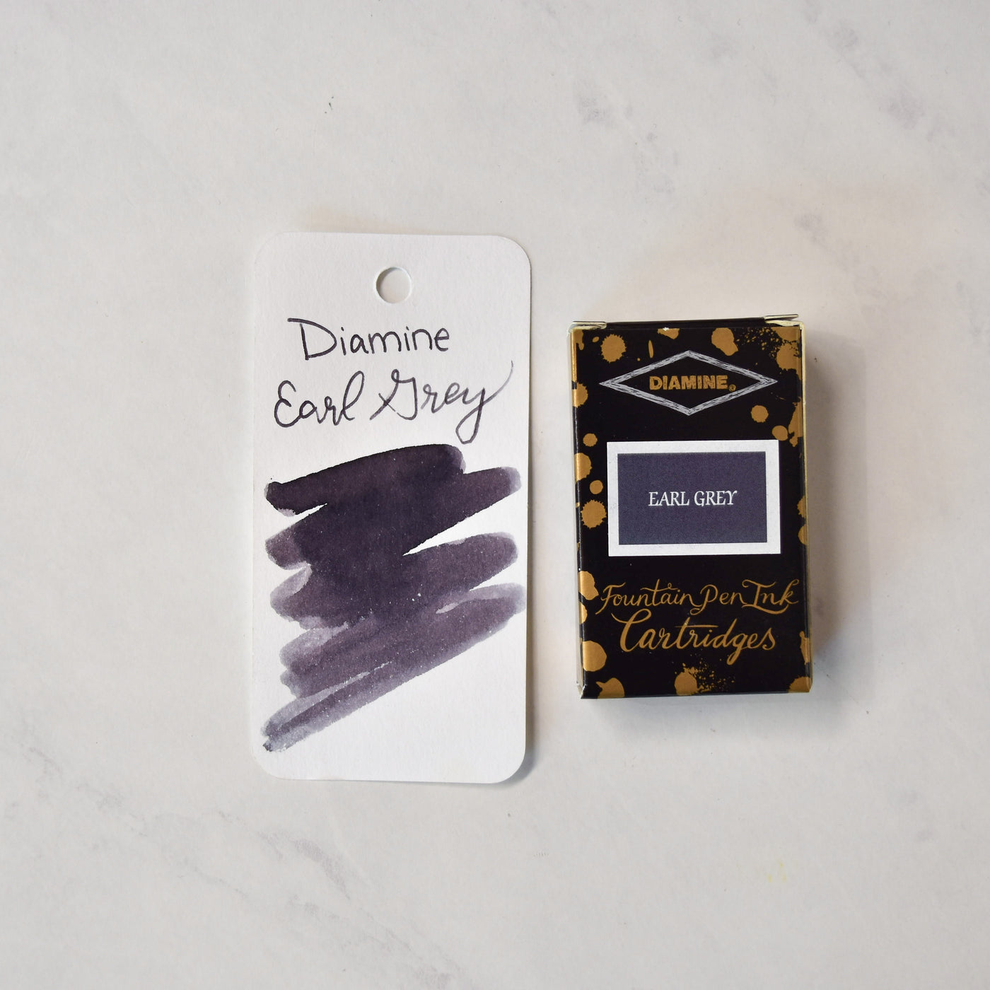 Diamine Earl Grey Ink Cartridges - Pack of 18