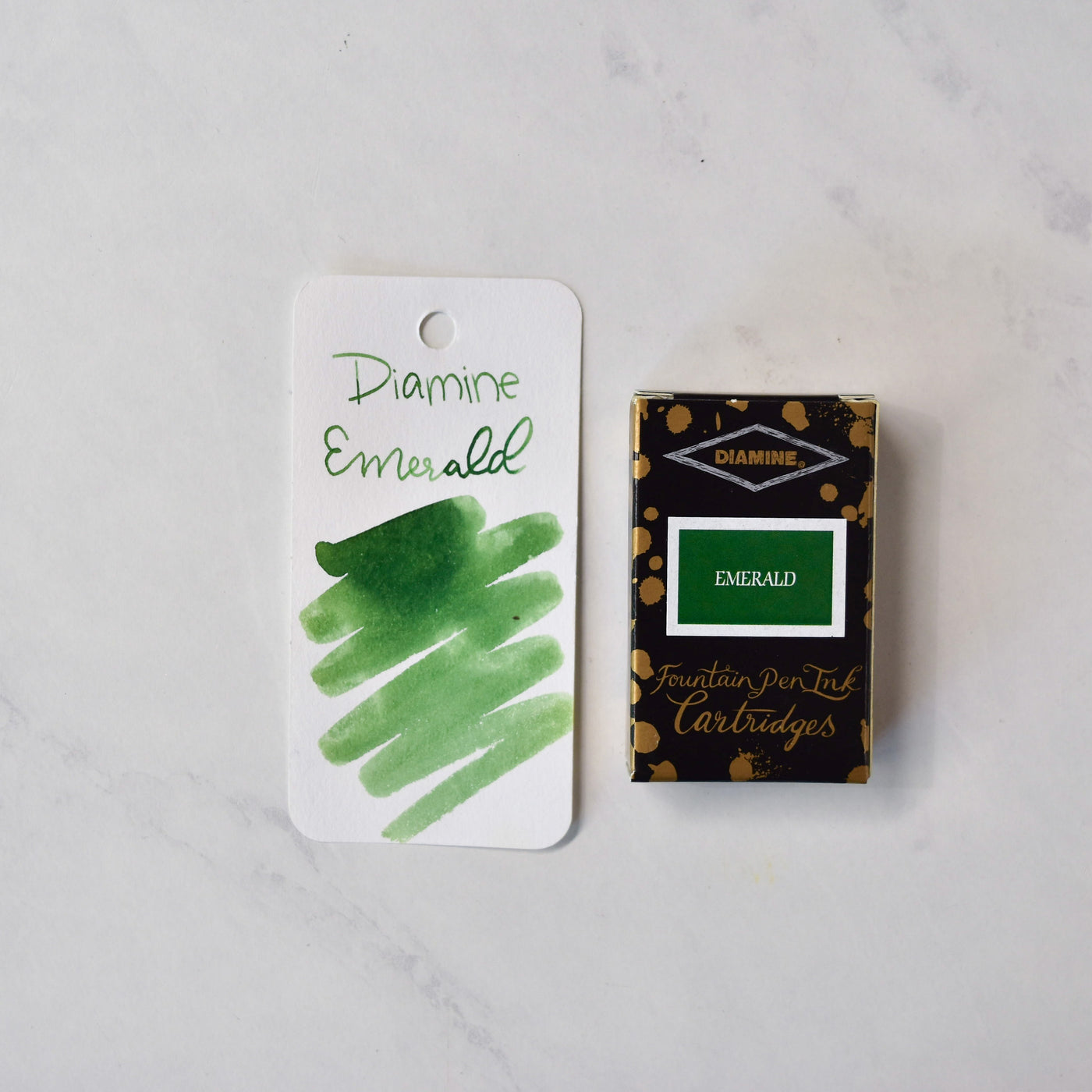 Diamine Emerald Green Ink Cartridges - Pack of 18