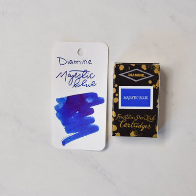 Diamine Majestic Blue Ink Cartridges - Pack of 18