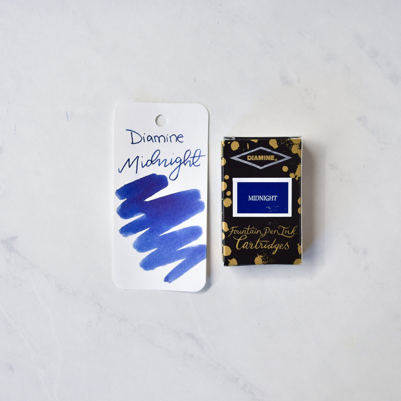 Diamine Midnight Blue Ink Cartridges - Pack of 18