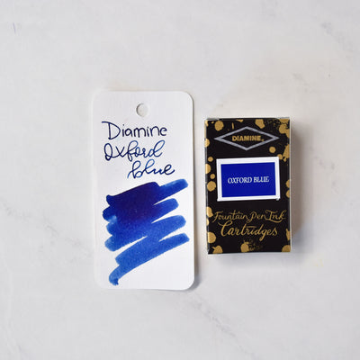 Diamine Oxford Blue Ink Cartridges - Pack of 18