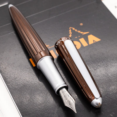 Diplomat Aero Fountain Pen - Marrakesh silver trim