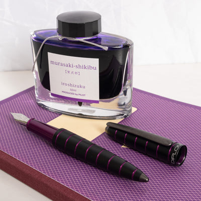 Diplomat Elox Purple Fountain Pen With Black