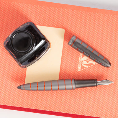 Diplomat Elox Ring Grey & Orange Fountain Pen