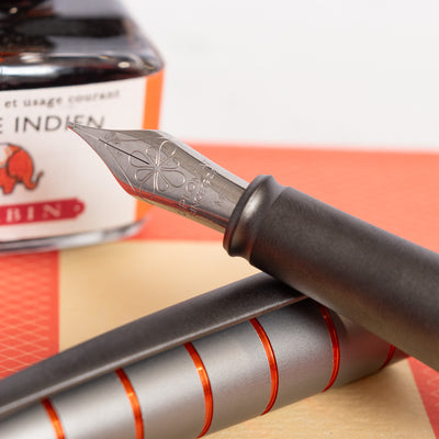 Diplomat Elox Ring Fountain Pen - Grey & Orange