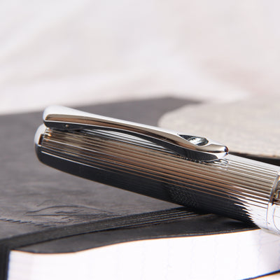 Diplomat Excellence A2 Chrome Pinstripe Pattern Fountain Pen Clip