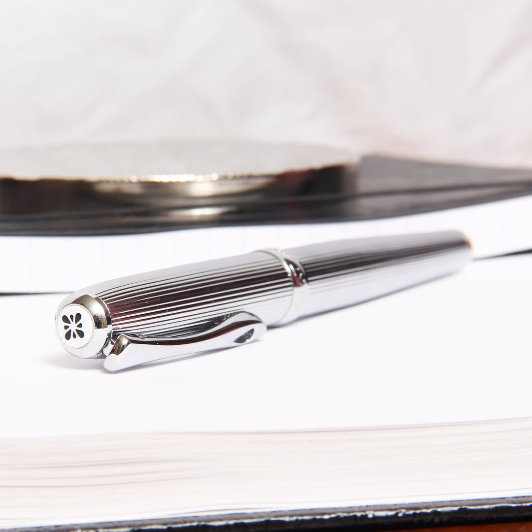Diplomat Excellence A2 Chrome Guilloche Fountain Pen – Truphae