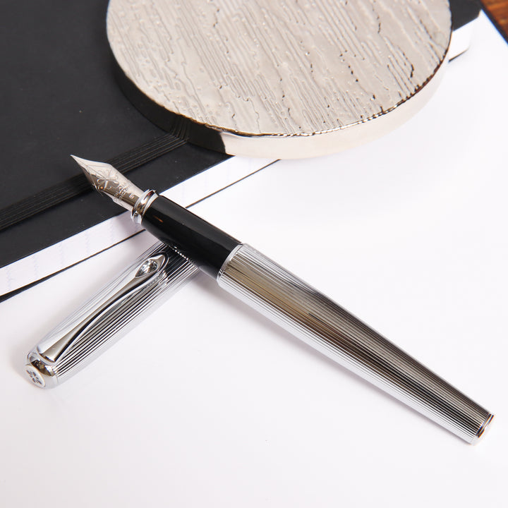 Diplomat Excellence A2 Chrome Guilloche Fountain Pen – Truphae