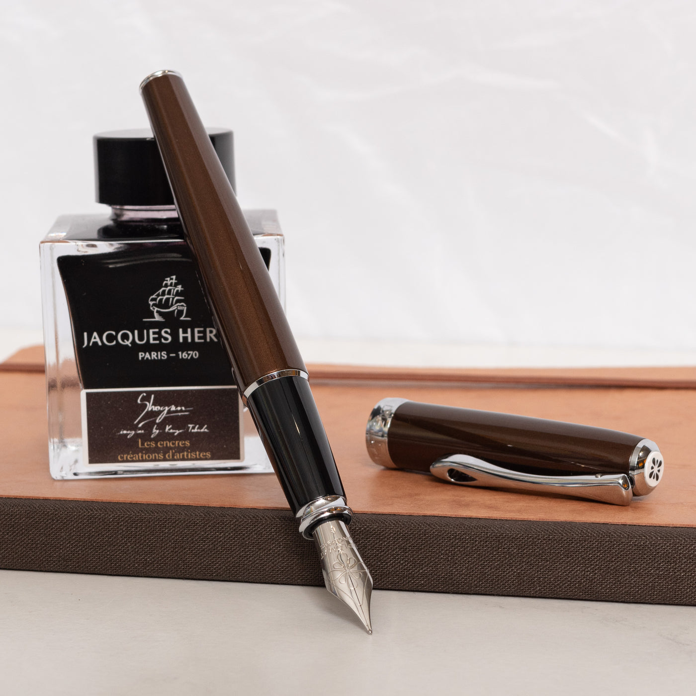 Diplomat Excellence A2 Fountain Pen - Guilloche Chrome Medium