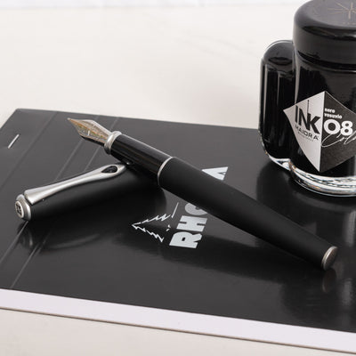 Diplomat Excellence A2 Matte Black & Chrome Fountain Pen