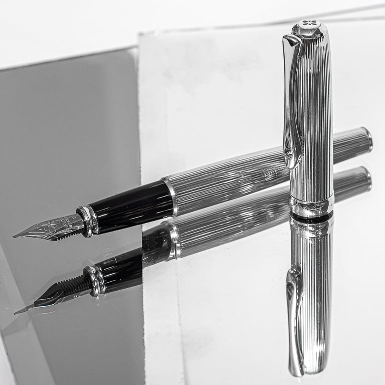 Diplomat Excellence A2 Chrome Guilloche Fountain Pen – Truphae