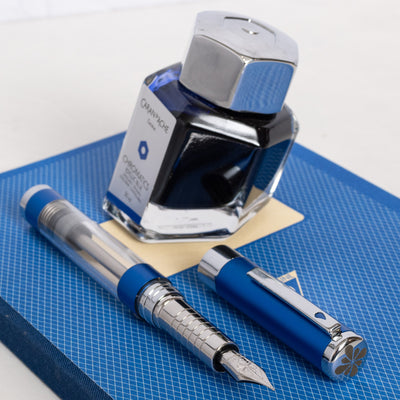 Diplomat Nexus Demo Blue Fountain Pen metal