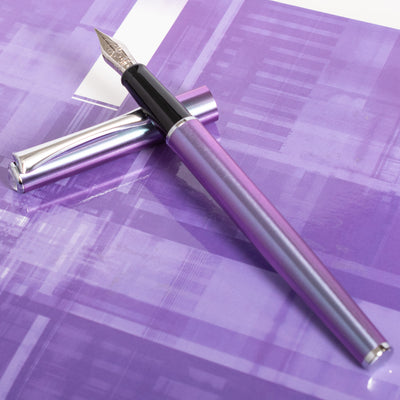 Diplomat Traveller Funky Fountain Pen - Petrol silver trim